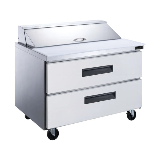 DUKERS DSP36-15M-D2 36" Mega Top Sandwich Prep Station with Drawers