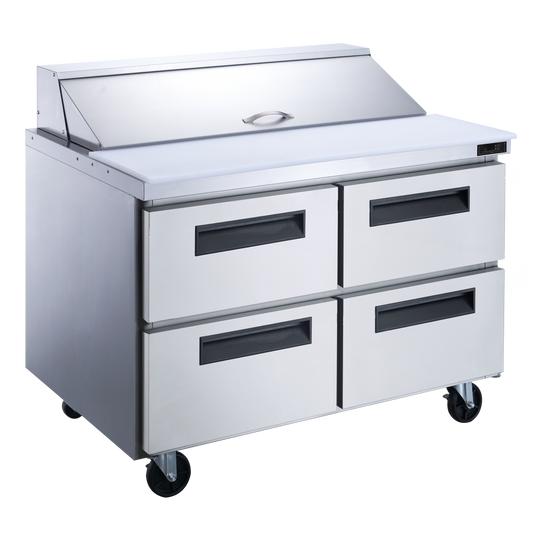 DUKERS DSP48-12-D4 48" Sandwich Prep Station with Drawers