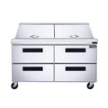 DUKERS DSP60-24M-D4 60" Mega Top Sandwich Prep Station with Drawers