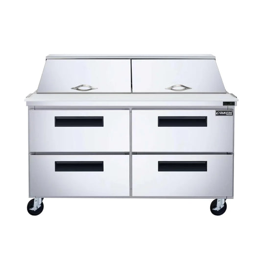 DUKERS DSP60-24M-D4 60" Mega Top Sandwich Prep Station with Drawers