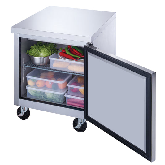 Dukers DUC29R single door undercounter refrigerator
