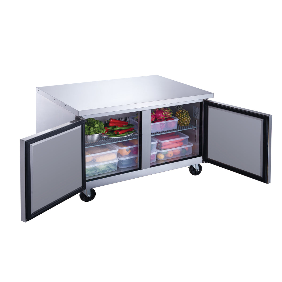DUKERS DUC36R Double Door Undercounter Refrigerator
