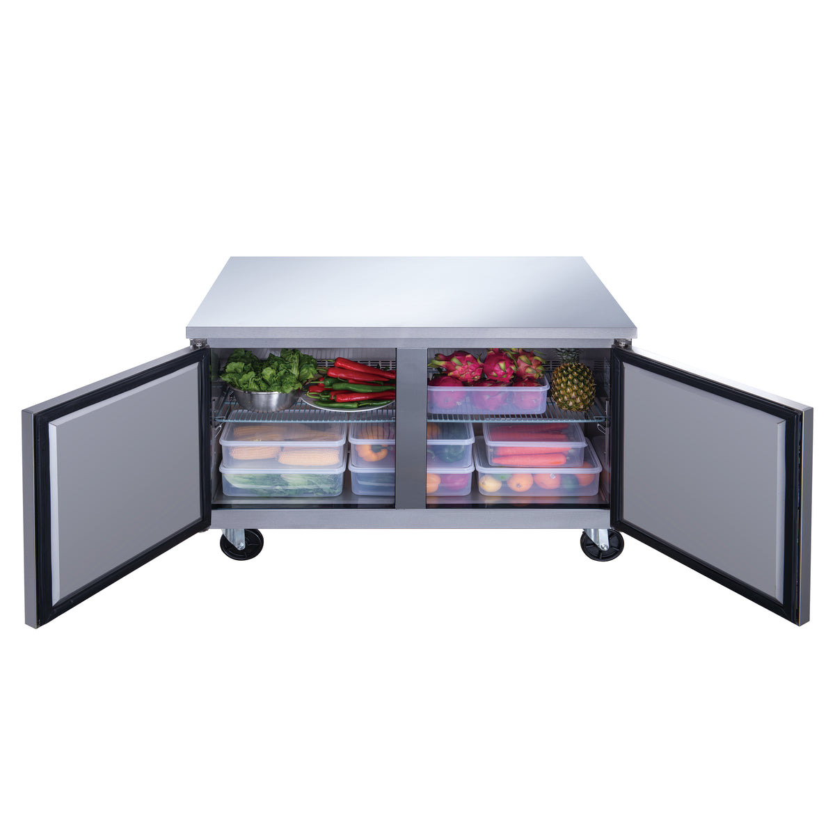 DUKERS DUC36R Double Door Undercounter Refrigerator