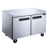Dukers DUC48F double door undercounter freezer