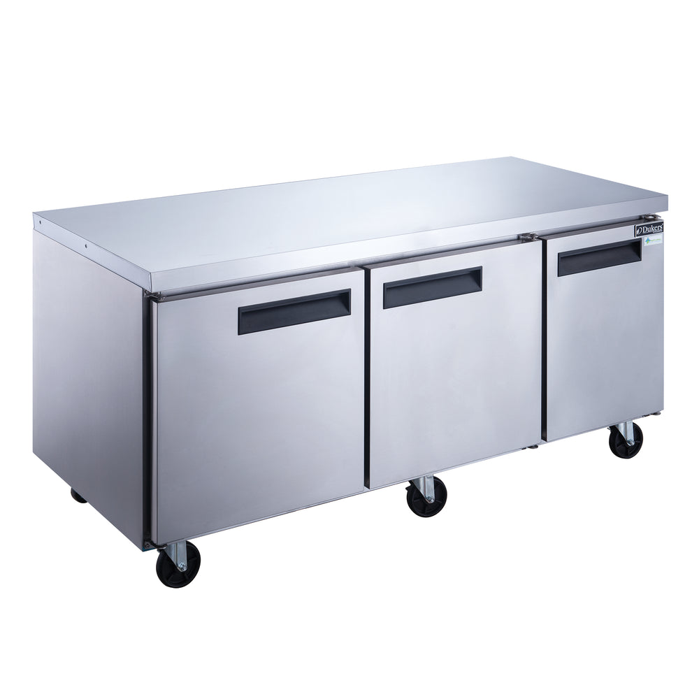 Dukers DUC72F three door undercounter freezer