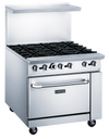 DUKERS DCR36-6B 6 Burner Gas Oven Range