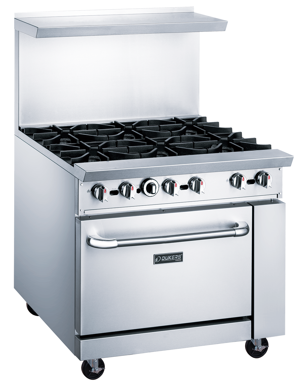 DUKERS DCR36-6B 6 Burner Gas Oven Range