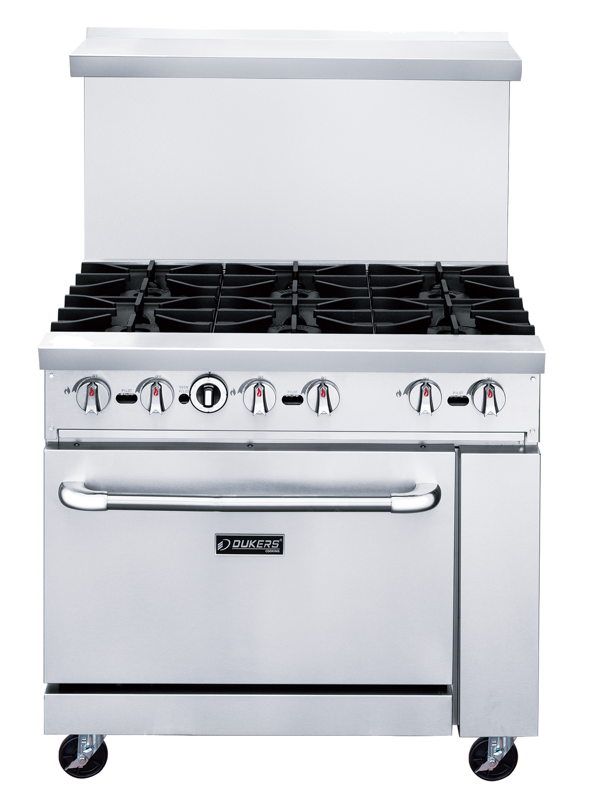 DUKERS DCR36-6B 6 Burner Gas Oven Range