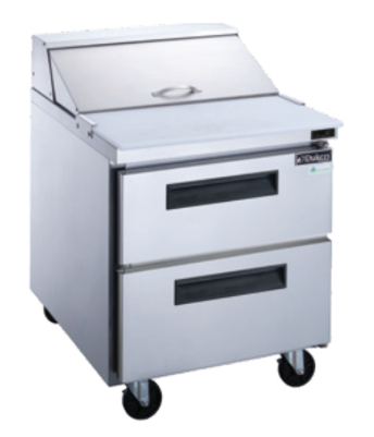 DUKERS DSP29-8-D2 29" Sandwich Prep Station with Drawers