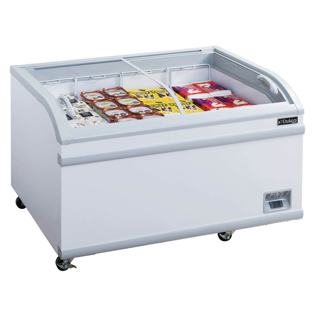 DUKERS WD-700Y Glass Top Chest Freezer