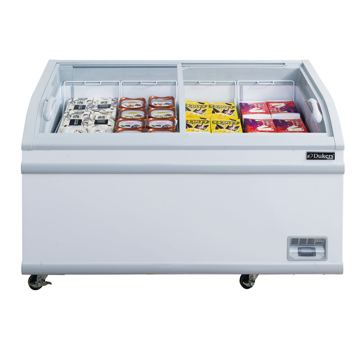 DUKERS WD-700Y Glass Top Chest Freezer
