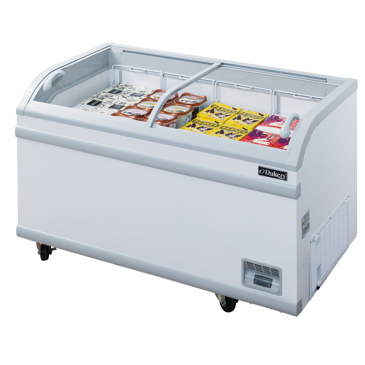 DUKERS WD-700Y Glass Top Chest Freezer