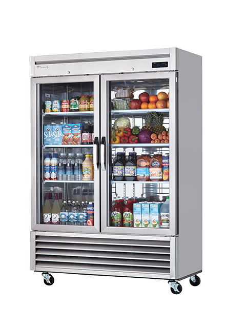 Blue Air BSR49G-HC 2-Door Glass Door Reach-In Refrigerator