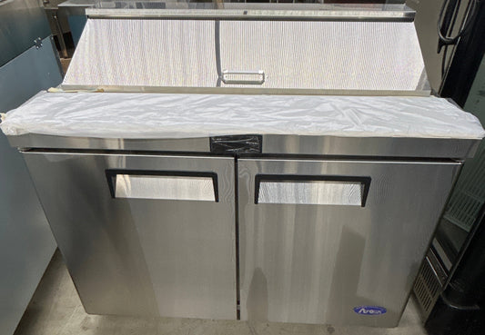 Scratch & Dint Atosa MSF8302GR 48" 2 Door Refrigerated sandwich & salad prep table