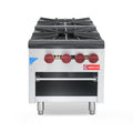 WESTLAKE SP-2M Gas Stock Pot Burner 18" 2-Burner 160,000 BTU Stainless Steel