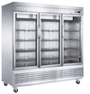 Dukers D83R-GS3 three glass door bottom mount reach-in refrigerator