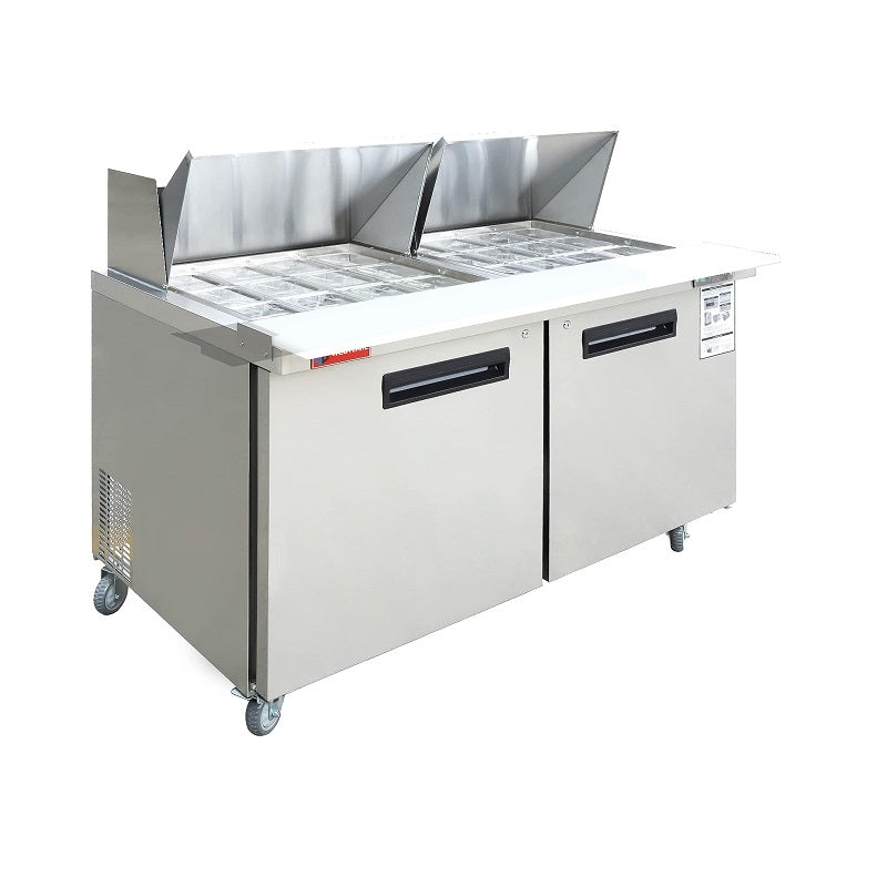WESTLAKE WKSR-60BM Mega Top Prep Table 60" 2-Door 16.4 Cu.ft Stainless Steel