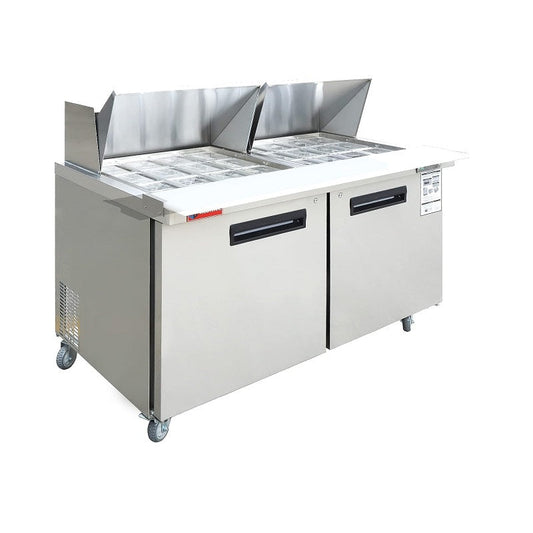 WESTLAKE WKSR-60BM Mega Top Prep Table 60" 2-Door 16.4 Cu.ft Stainless Steel